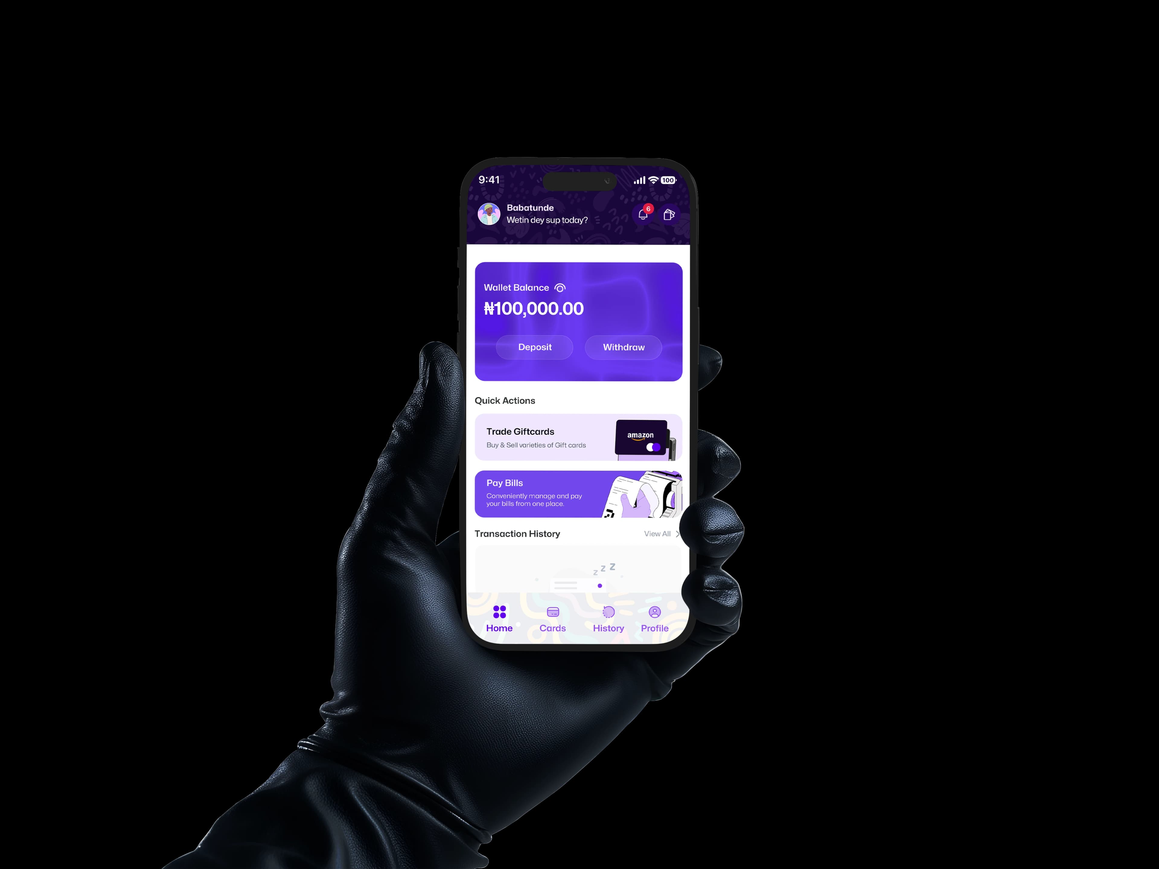 Mobile app user interface sneak peek